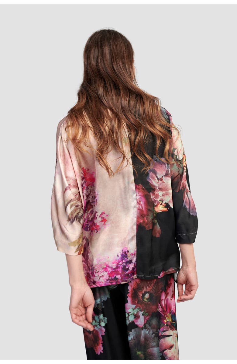 Alembika Mixed florals pullover blouse, Alternate, color, 