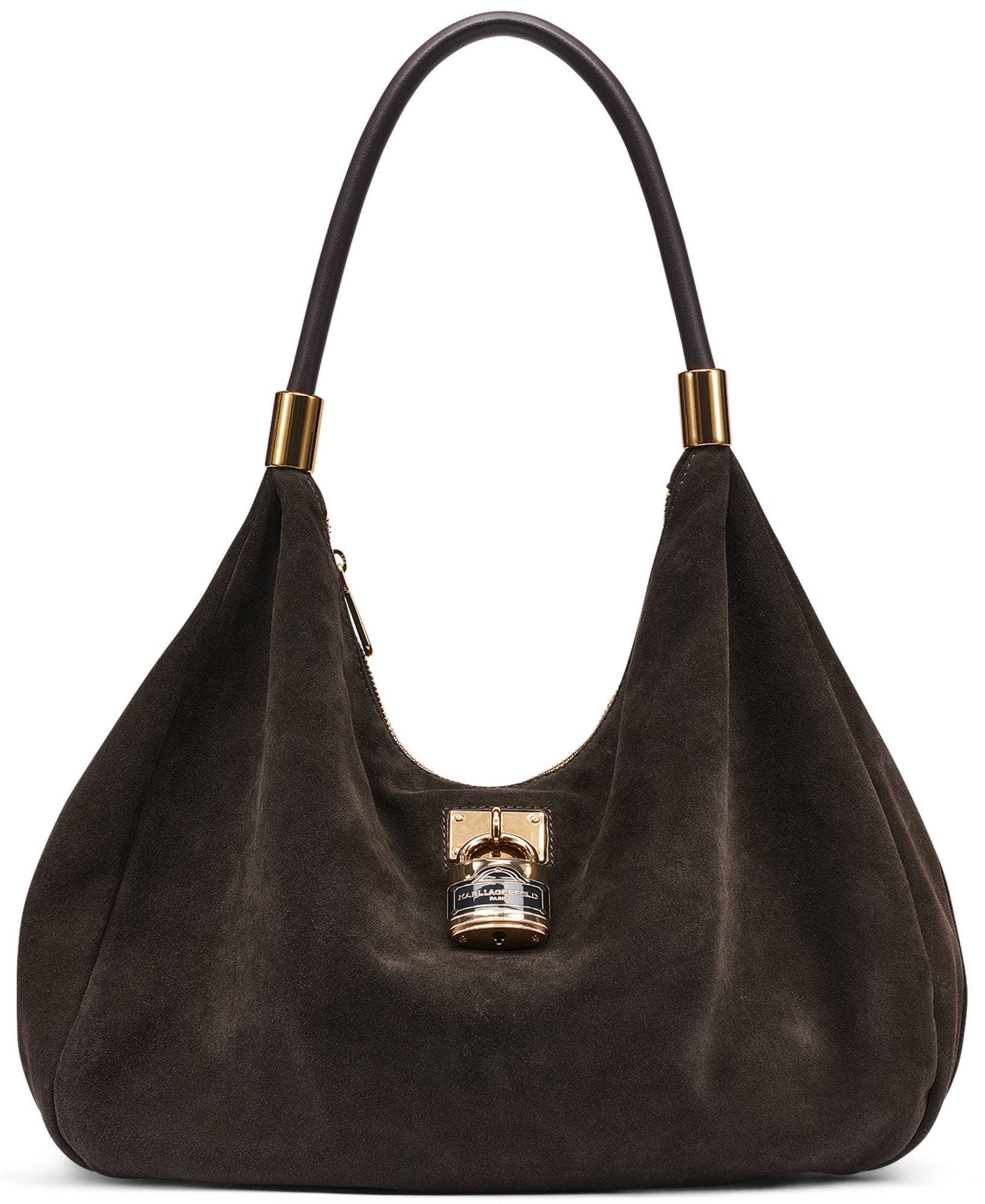 Maelynn Suede Hobo Bag, Main, color, Fudge