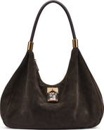 KARL LAGERFELD PARIS Maelynn Suede Hobo Bag