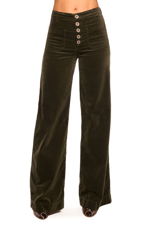 Cindy Velvet Wide Leg Pants