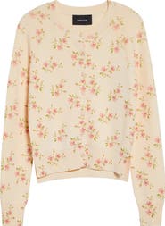 Simone Rocha Shrunken Tiny Flower Cardigan