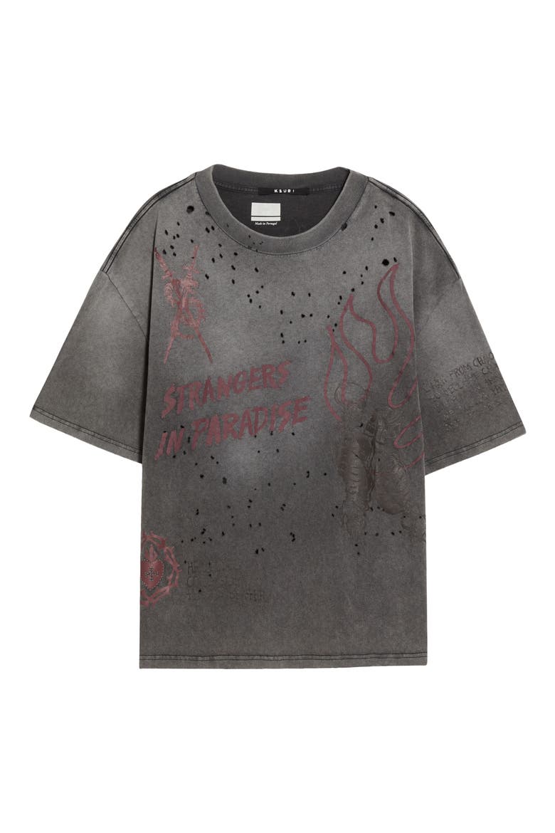 Skool Halen Graphic Tee, Main, color, CHARCOAL