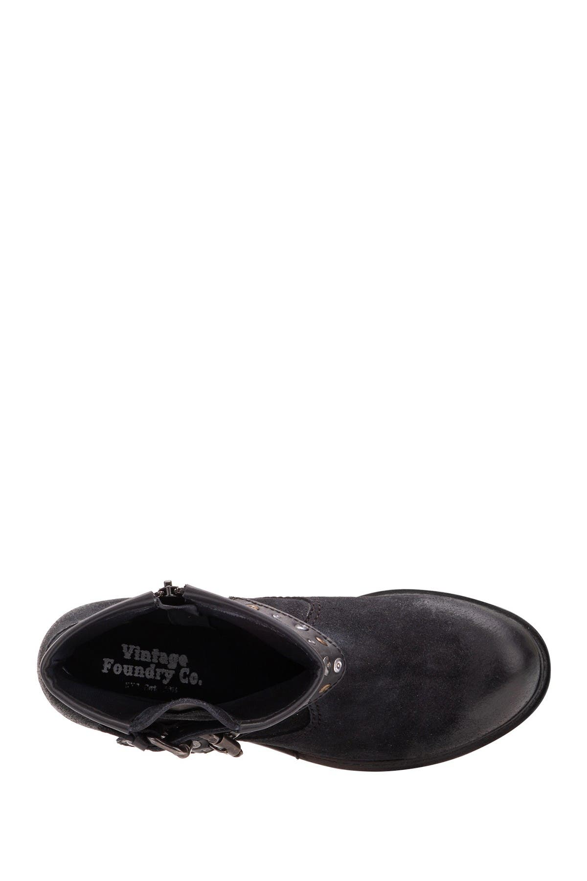 VINTAGE FOUNDRY Miriam Studded Leather Boot, Alternate, color, Black