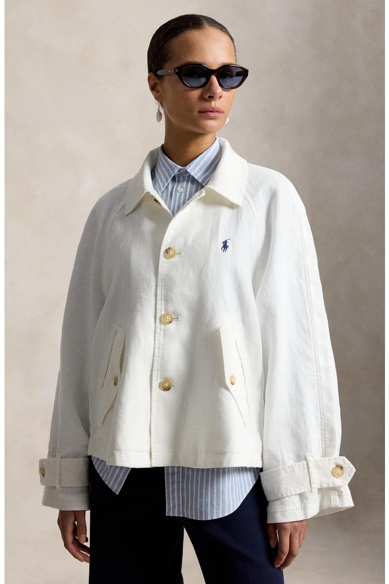 Boxy Cotton Jacket, Alternate, color, NEVIS