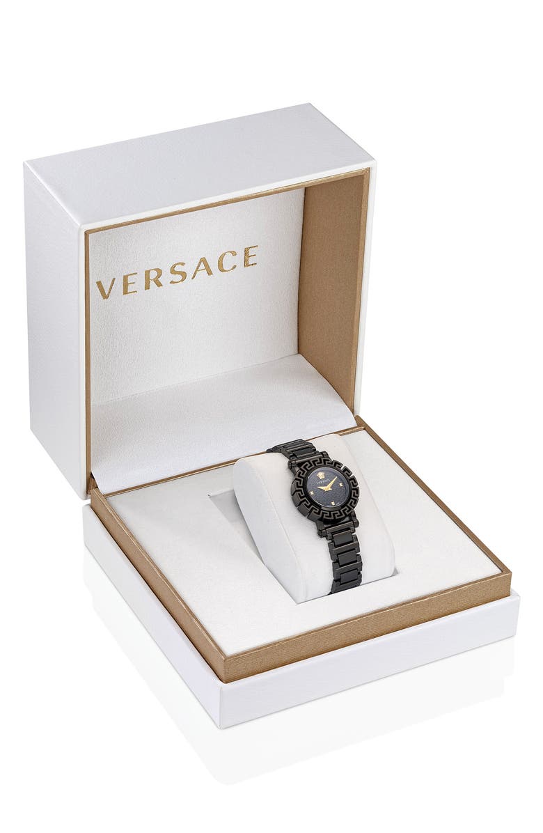 Versace Greca Glam Bracelet Watch, 30mm, Alternate, color, 