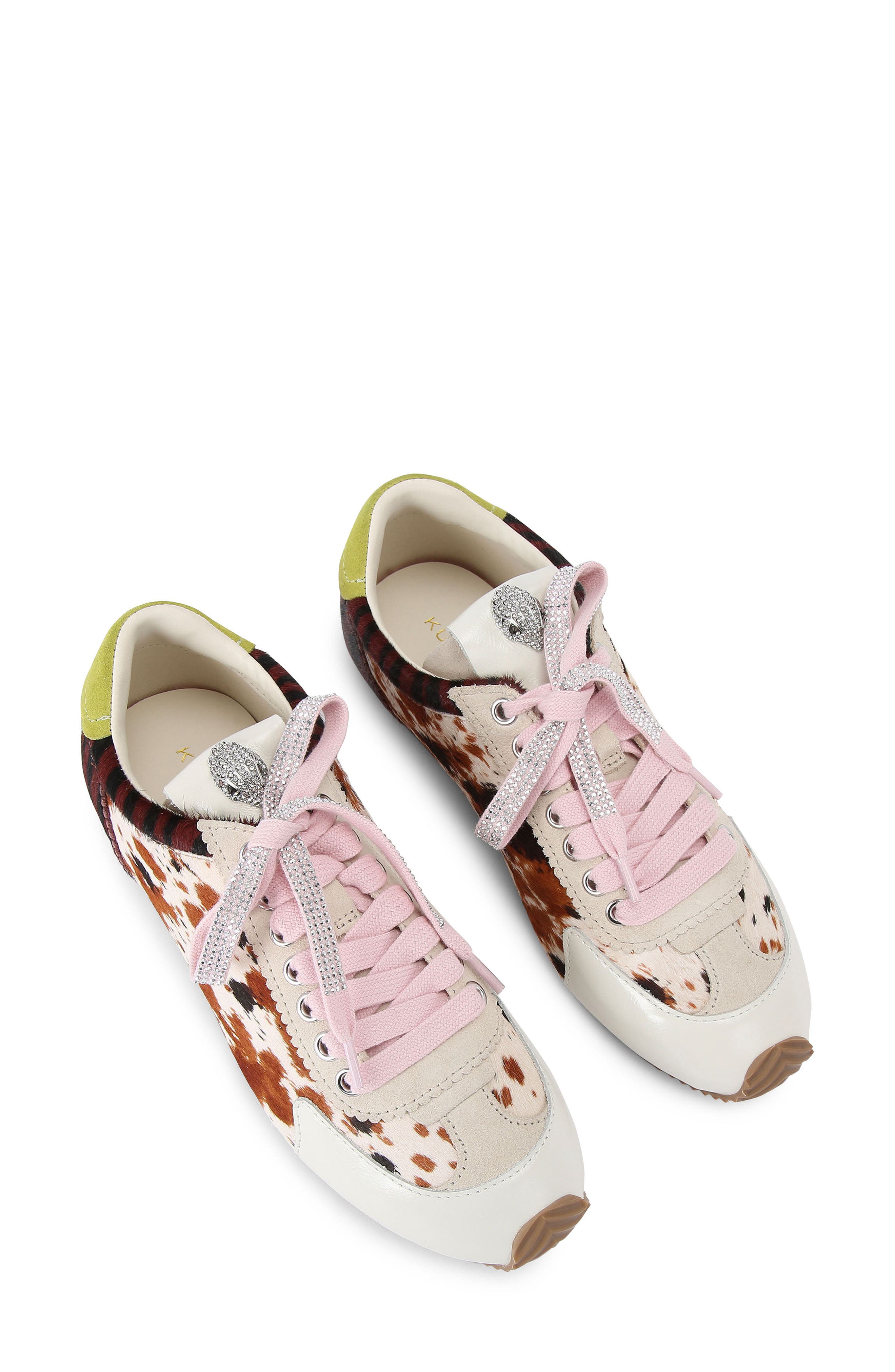 Kurt Geiger London Islington Genuine Calf Hair Sneaker, Alternate, color, Open Brown