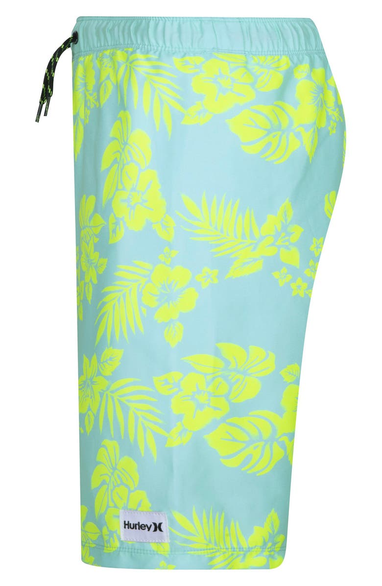 Hurley Kids' Oahu Floral Swim Shorts, Alternate, color, 