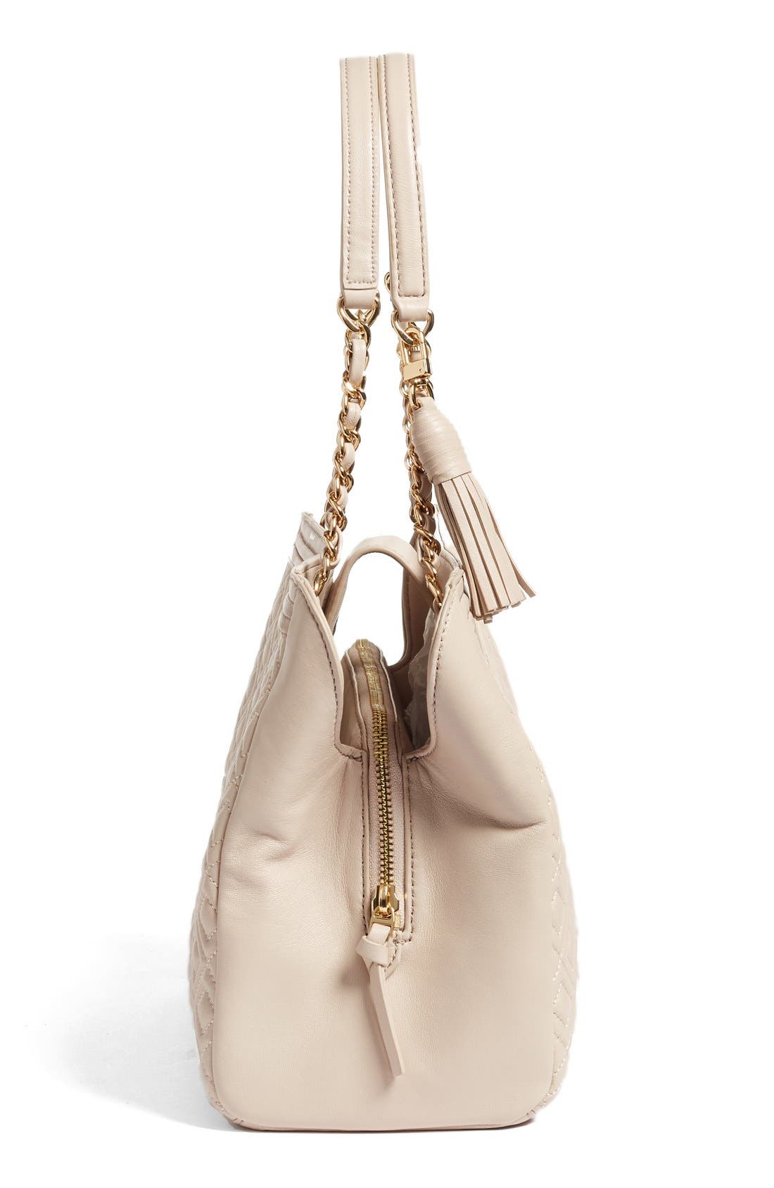 Fleming Leather Shoulder Bag, Alternate, color, BEDROCK