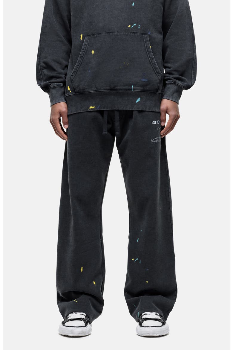 Nevada Black Paint Baggy Jogger, Main, color, Black