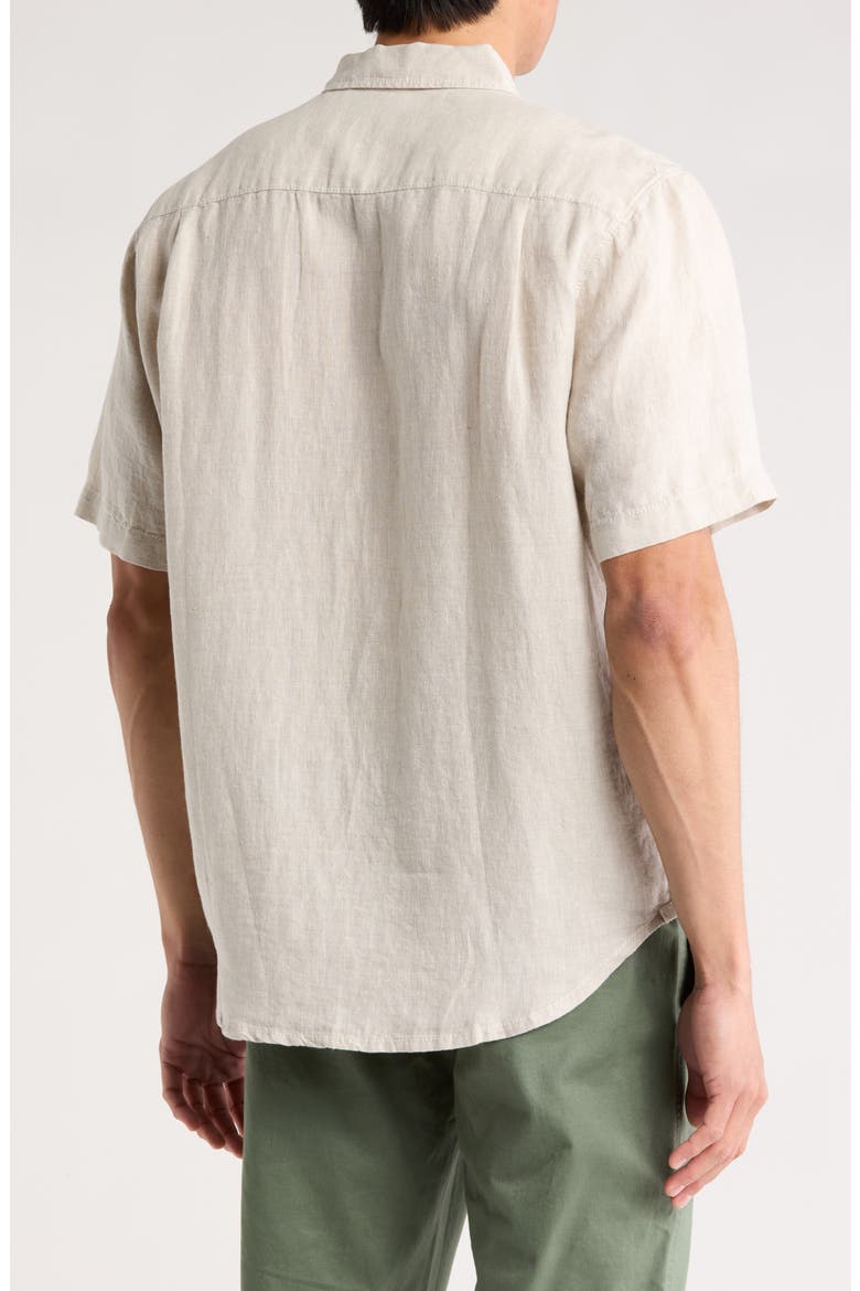 Party Breezer Short Sleeve Woven Shirt, Alternate, color, NATURAL