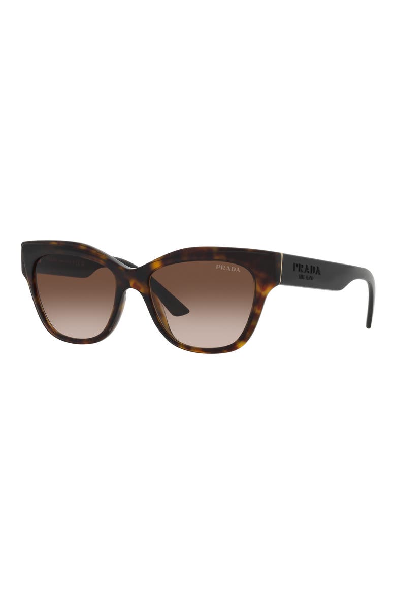 53mm Cat Eye Sunglasses, Alternate, color, BROWN GRADIENT