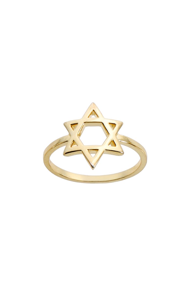 Star of David Ring, Main, color, GOLD