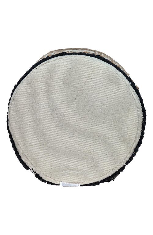 Parkland Collection Bohemian Foot Stool In Neutral