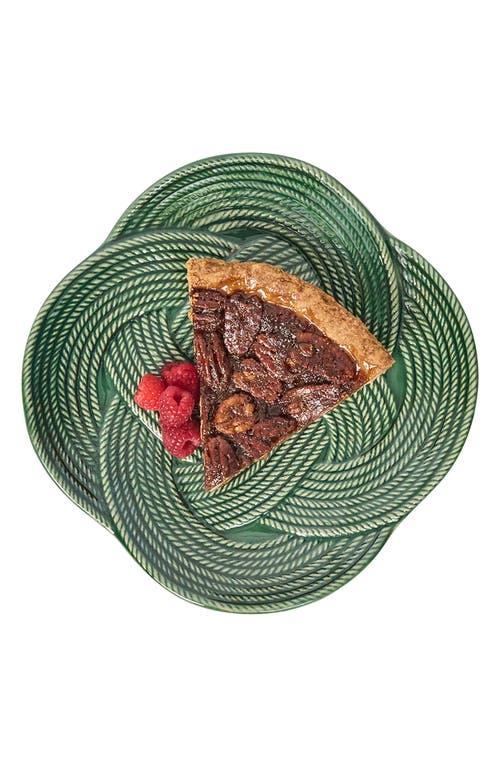 Juliska Le Panier Mystic Knot Dessert/salad Plate In Green