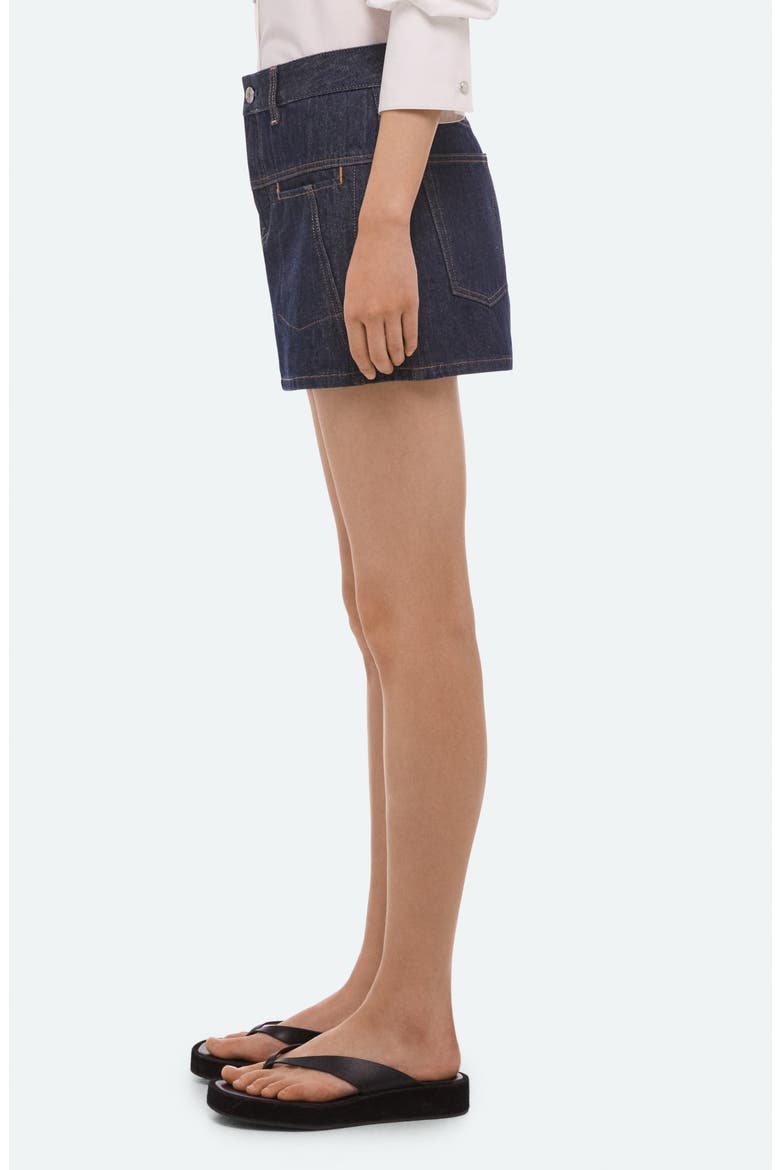 Brooklyn Denim Miniskirt, Alternate, color, RINSED INDIGO