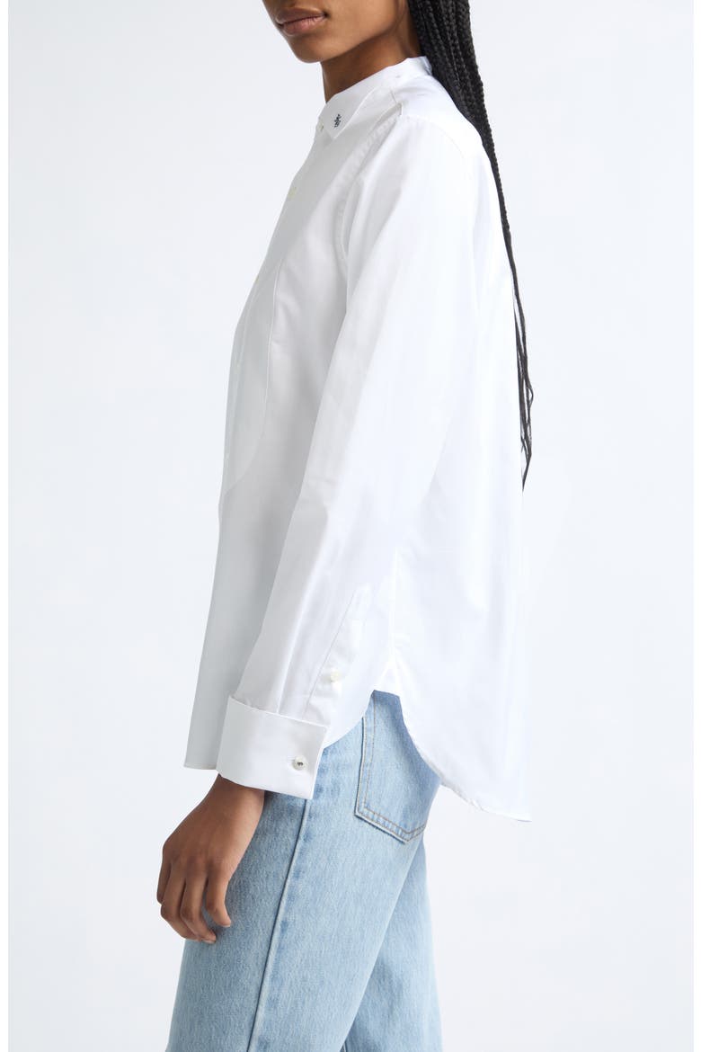 Cotton Tuxedo Shirt, Alternate, color, WHITE