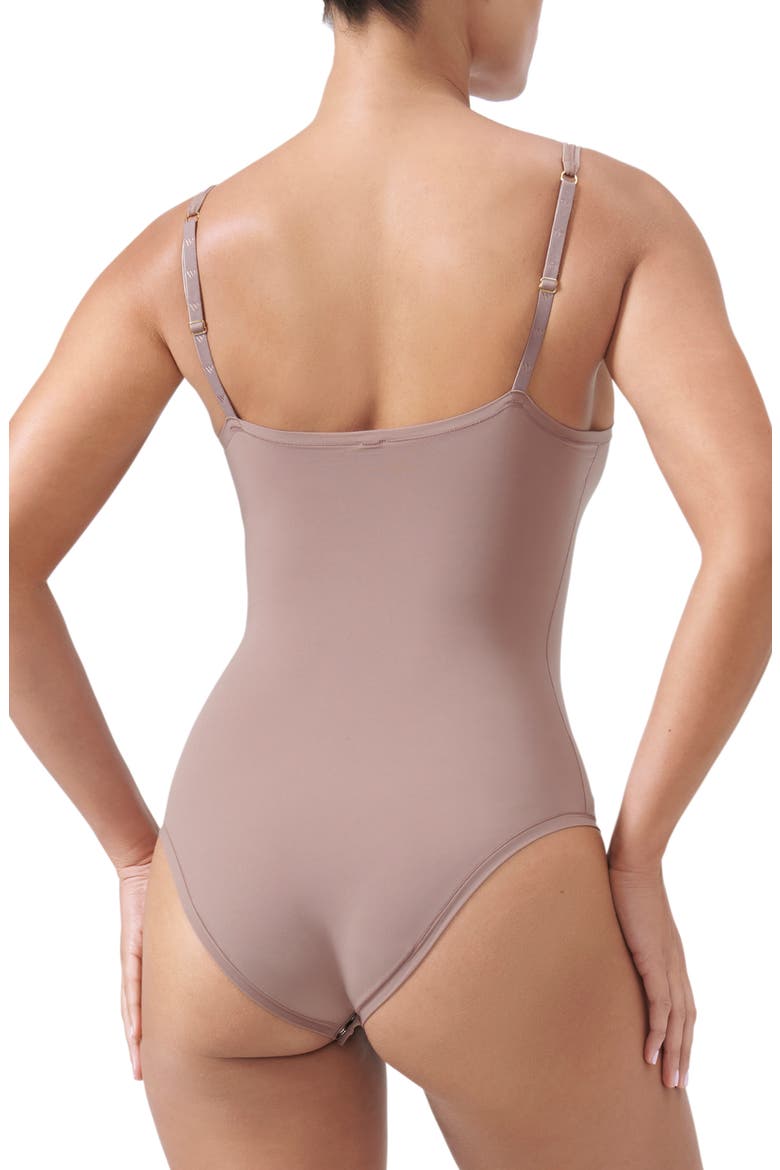 Scoop Neck Bodysuit, Alternate, color, WONDER OXIDE
