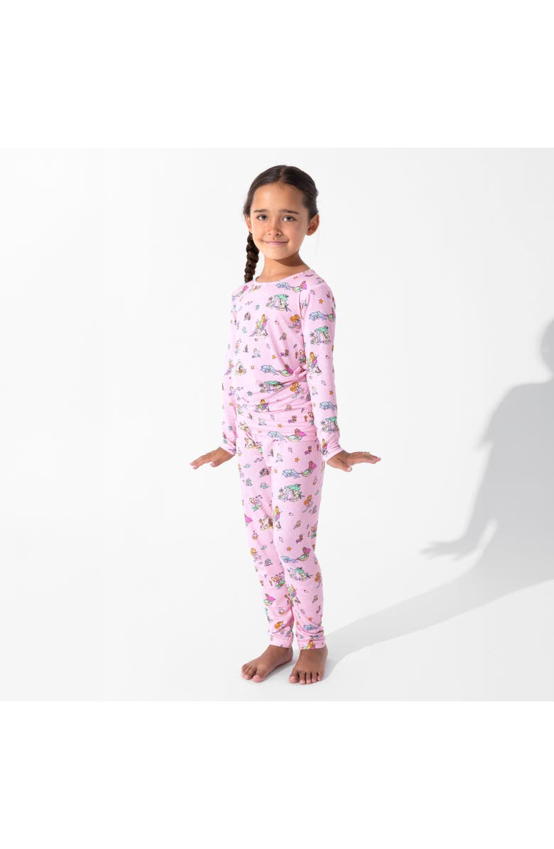 Bellabu Bear Kids' Mermaid Lagoon Set of 2 Piece Pajamas, Alternate, color, Mermaid Lagoon