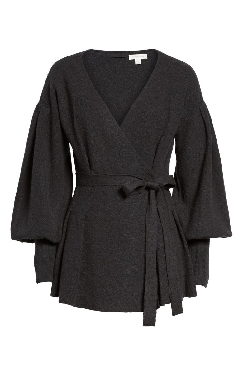 Treasure & Bond x Something Navy Wrap Cardigan, Alternate, color, 