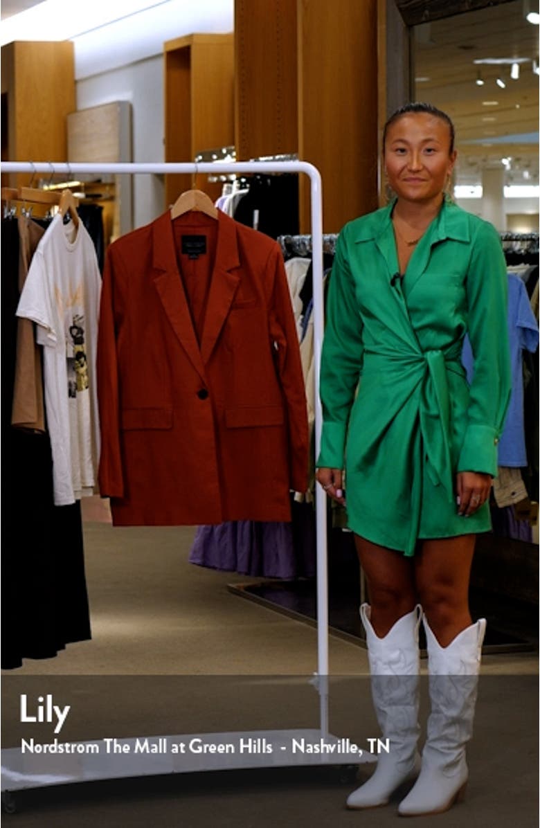 Kora Linen Blend Blazer, sales video thumbnail