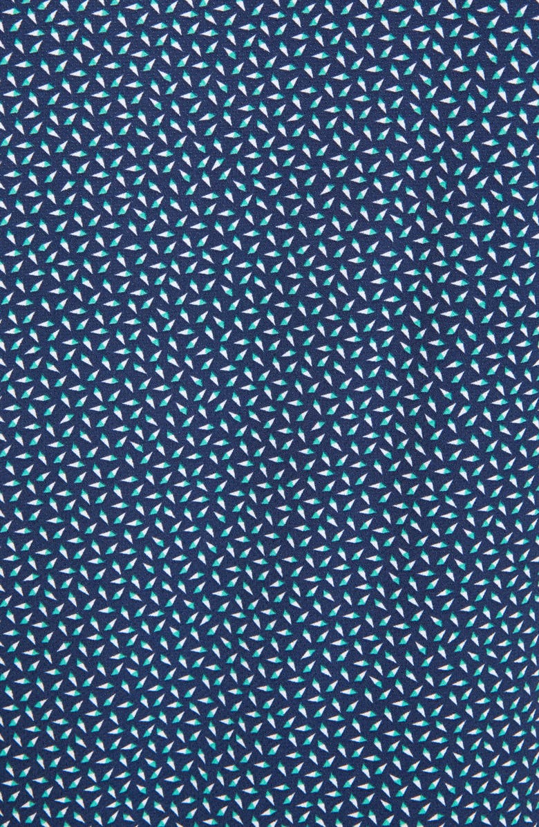 BOSS Robbie Slim Fit Micro Geo Print Button-Up Performance Shirt, Alternate, color,