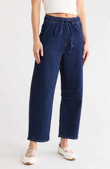 Vigoss Pull-On Barrel Leg Jeans