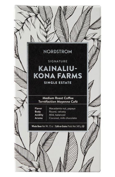 Signature Kainaliu Kona Farms 100% Kona Whole Bean Coffee