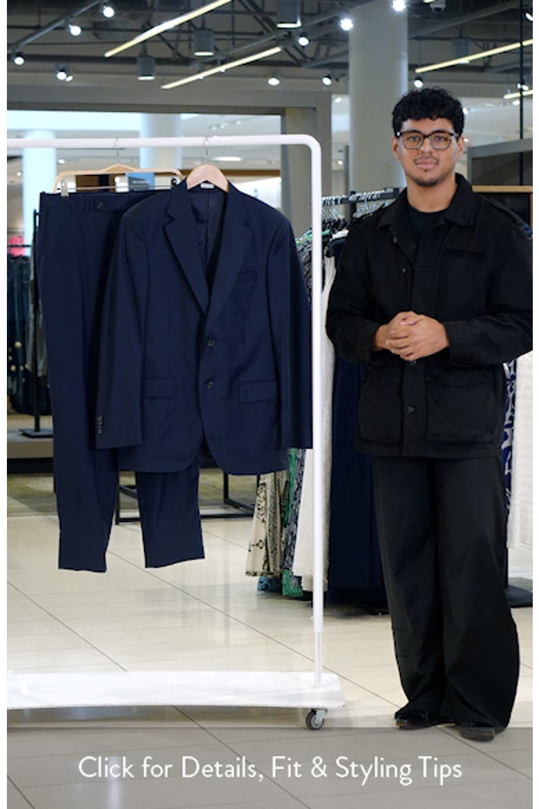 Flynn Classic Fit Blue Wool Suit video