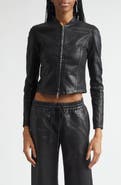 DIESEL® De-Gary-D Jogg Coated Denim Crop Jacket