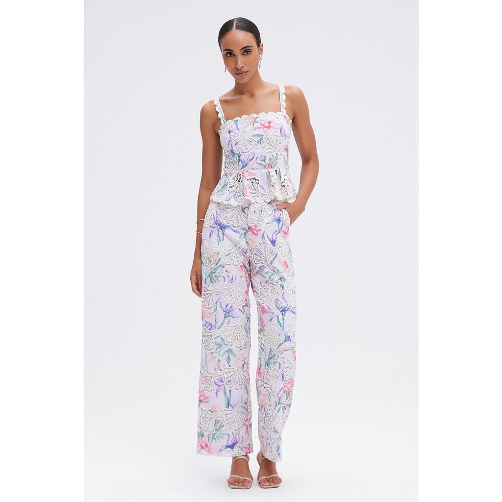 PatBO Amaryllis Embroidered Pant in Light Blue  product