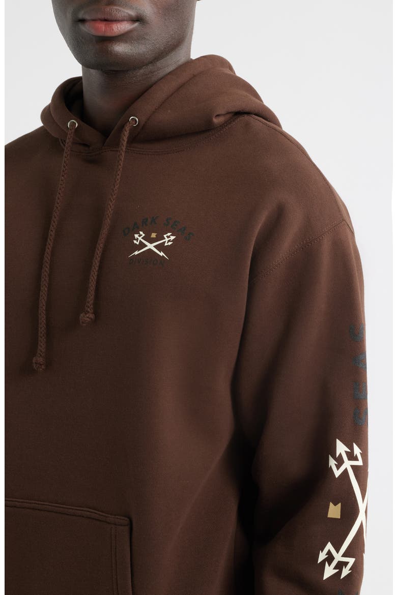 Headmaster III Fleece Pullover Hoodie, Alternate, color, BROWN