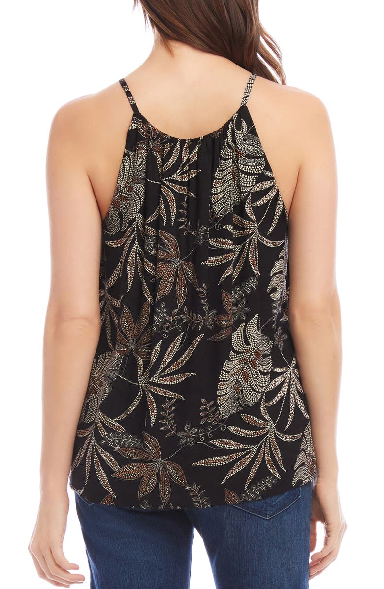 Karen Kane Palm Print Tank, Alternate, color,