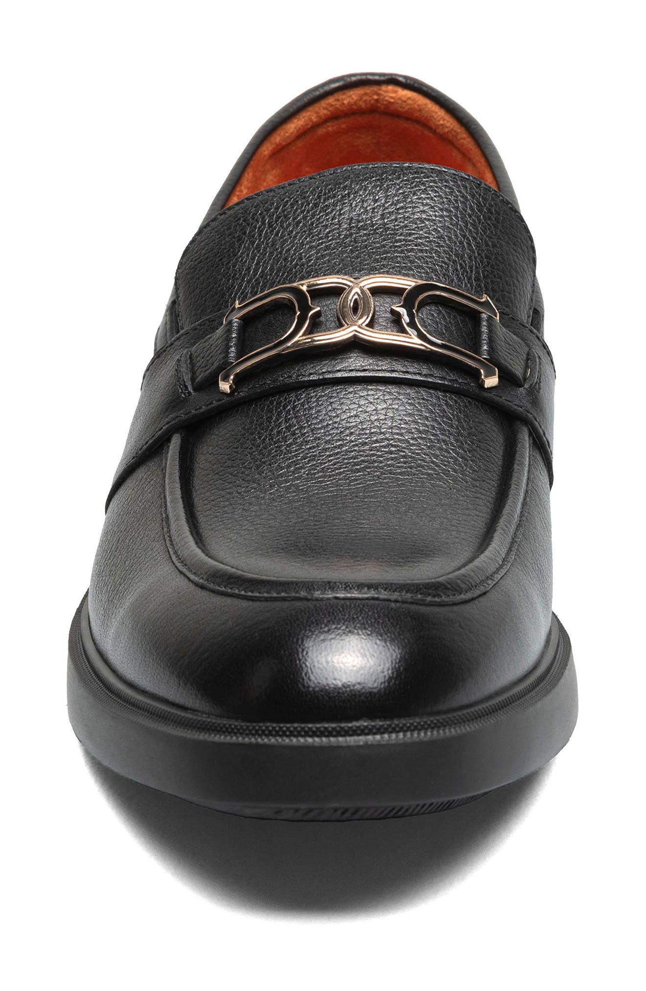 Stacy Adams Todridge Apron Toe Bit Loafer, Alternate, color, Black Tumble