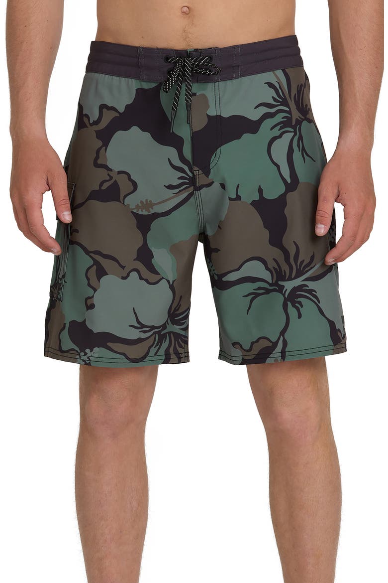 Coral Sea 19" Board Shorts, Main, color, CAMO