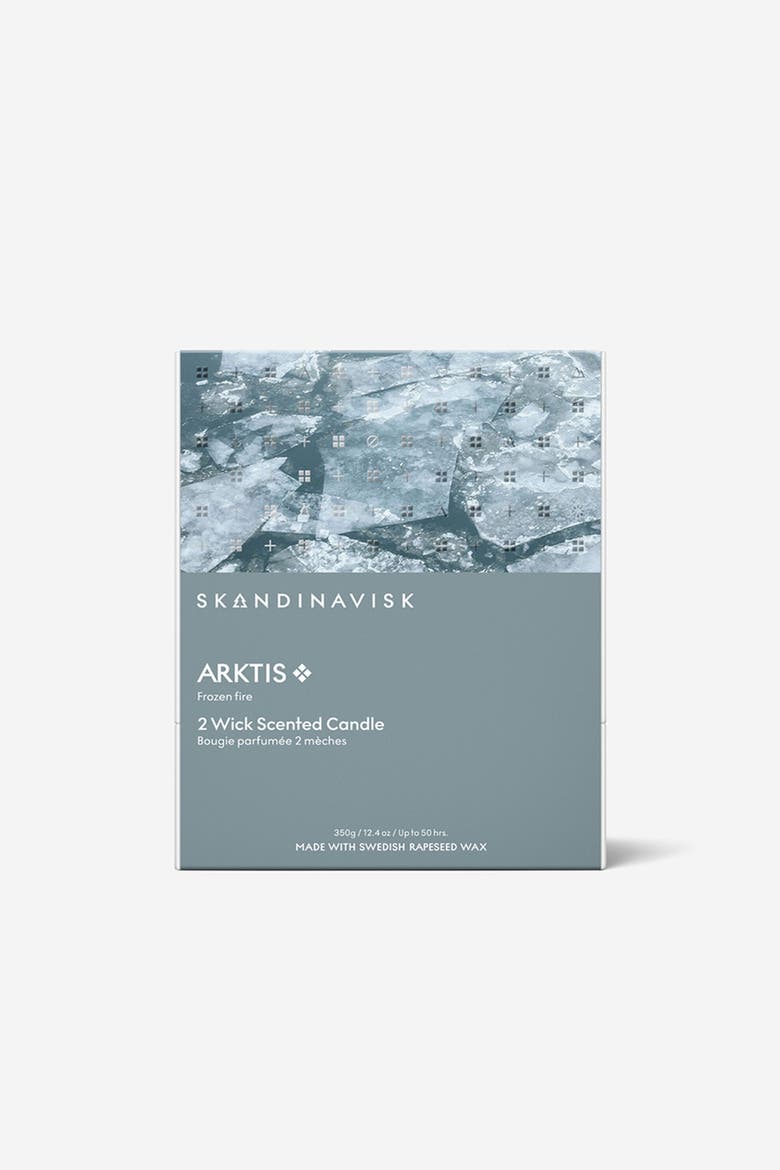 ARKTIS 2-wick Scented Candle 350g, Alternate, color, Icy Blue