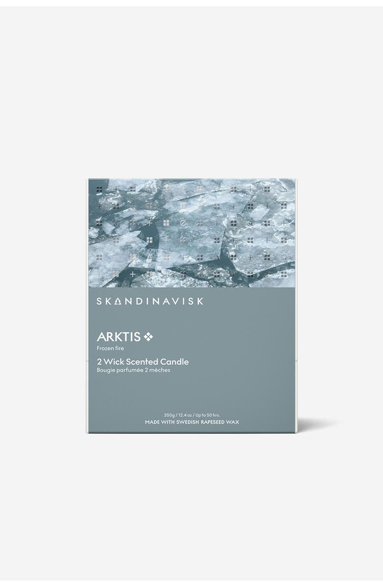 SKANDINAVISK ARKTIS 2-wick Scented Candle 350g, Alternate, color, Icy Blue