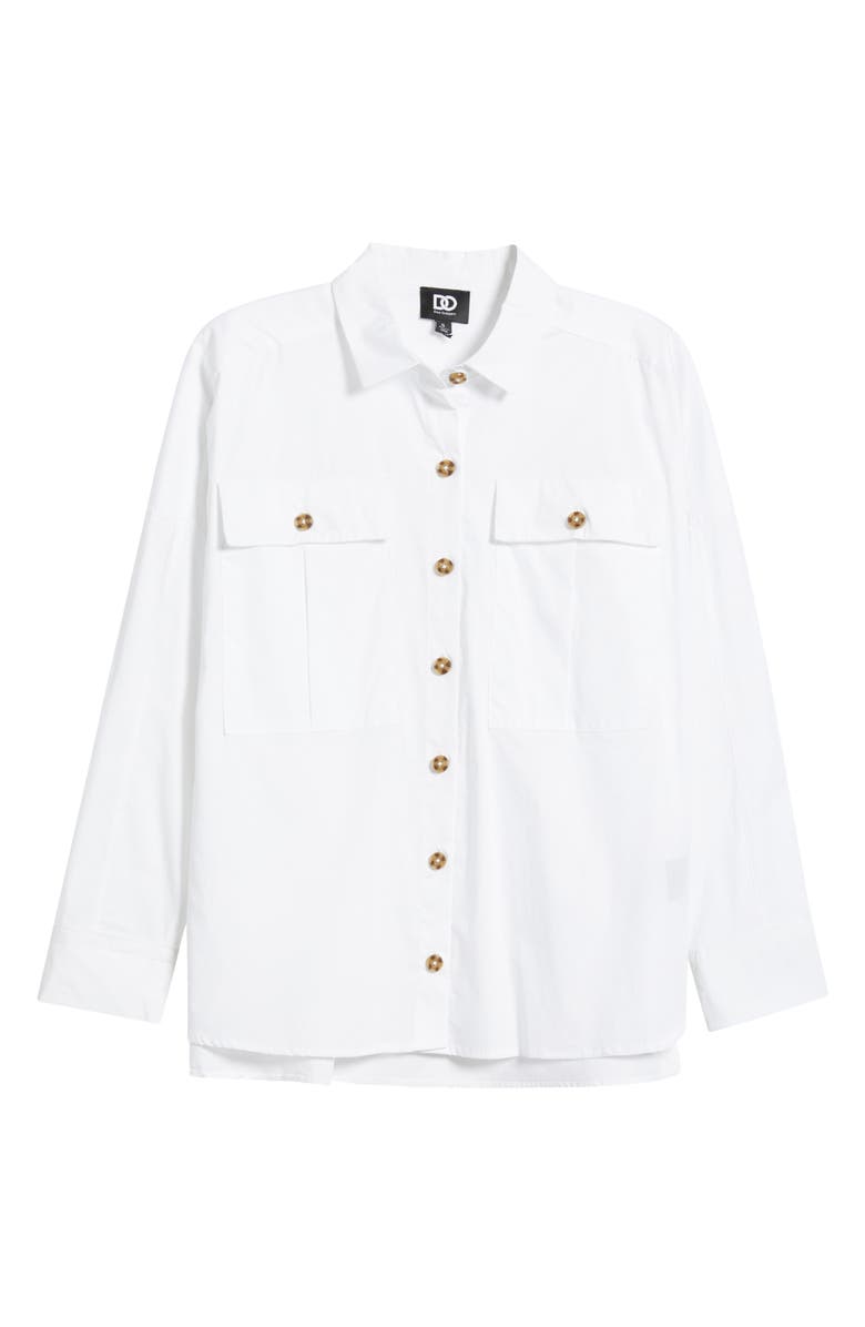 DO by Dee Ocleppo Cargo Button-Up Top, Alternate, color, Optic White
