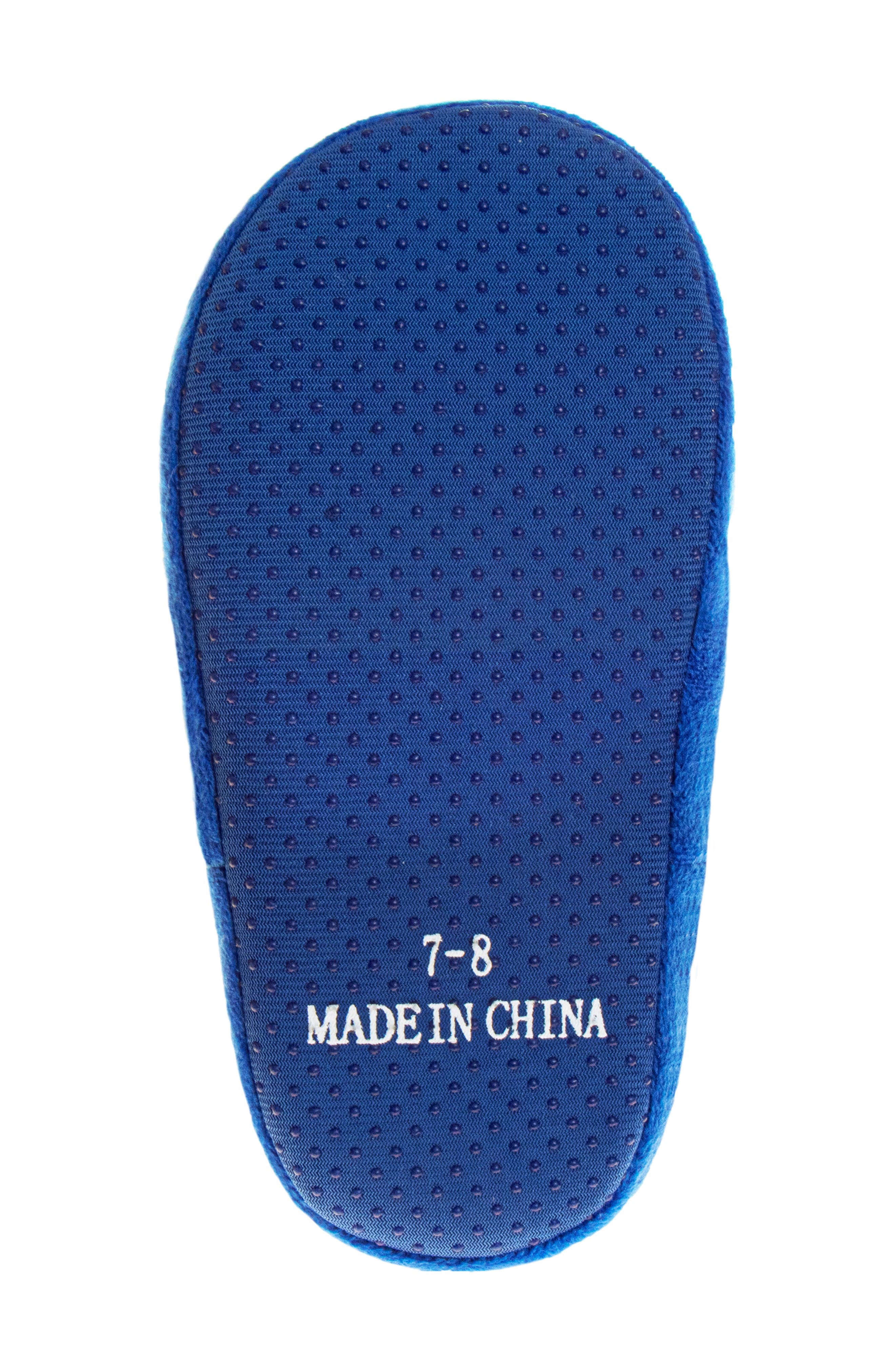Kids' Minion Slippers, Alternate, color, BLUE/ YELLOW