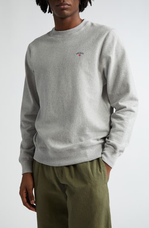 Noah Classic French Terry Crewneck Sweatshirt in Heather Grey  product