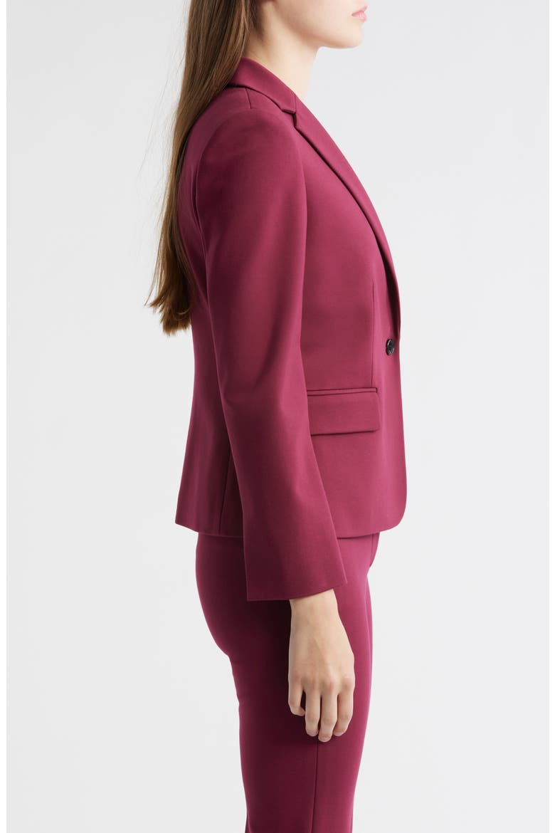 One-Button Jacket, Alternate, color, BERRY