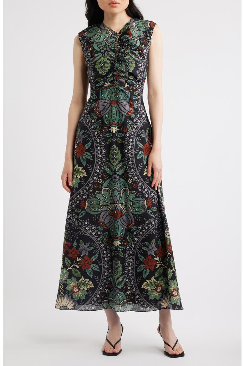 The Kinsley Print Maxi Dress, Main, color, DIANAS GARDEN PRINT