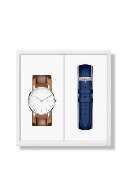 Solios Watches The Solar Classic Bundle | White Dial