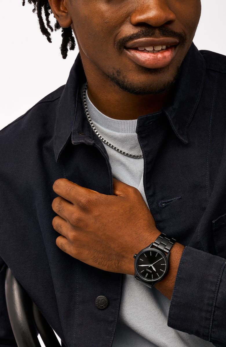 Fossil Fenmore Three-Hand Quartz Bracelet Watch, 44mm, Alternate, color,