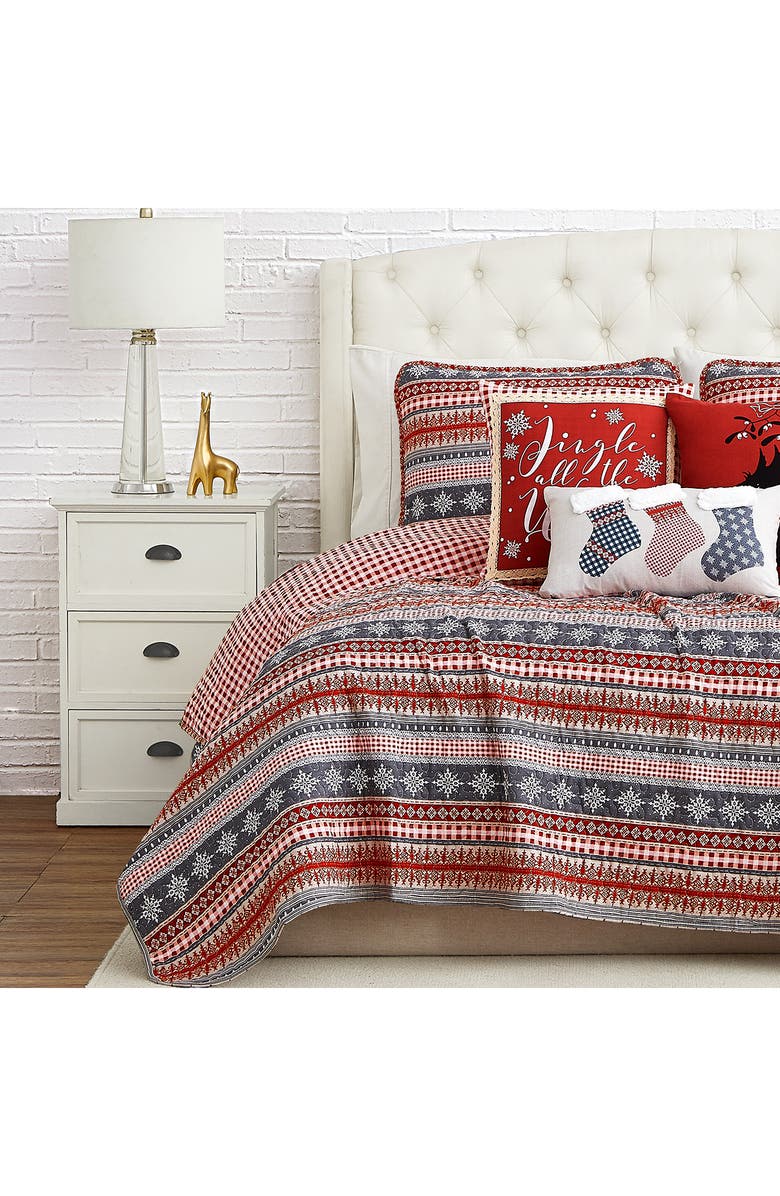 SOUTHSHORE FINE LINENS Cozy Cottage Quilt Set, Main, color, 