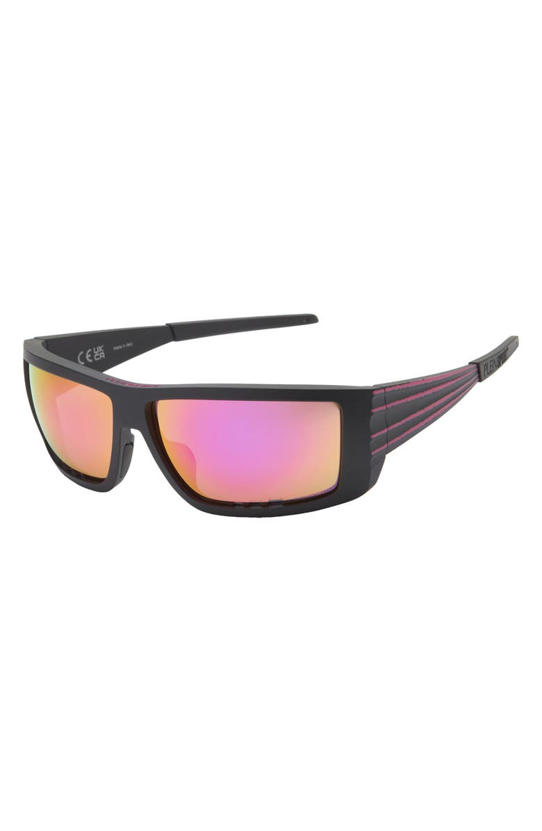 PHILIPP PLEIN 64mm Sport Sunglasses, Alternate, color, Black Black Pink