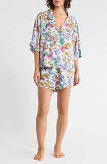Printfresh Sweet Dreams Satin Short Sleeve Pajamas