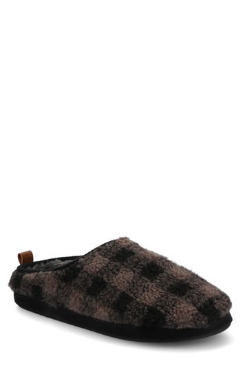 Taft Lance Faux Fur Slipper In Black