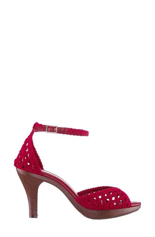 Nina Avenue Ankle Strap Sandal In Paprika