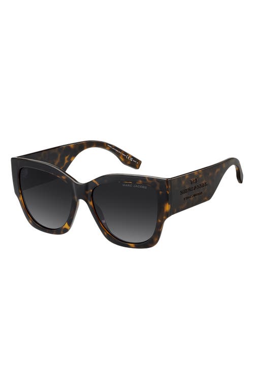 Marc Jacobs 56mm Gradient Cat Eye Sunglasses In Brown