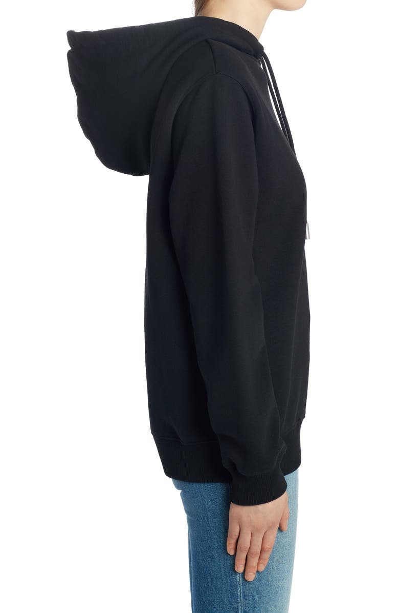 Off-White Logo Cotton Hoodie, Alternate, color,